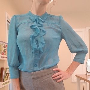 Banana Republic ruffle blouse